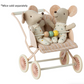 Maileg Stroller for Baby Mouse, Rose (8239895150879)
