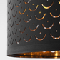Ikea Nymö Lamp Shade, Black/Brass, 44cm (8239713845535)