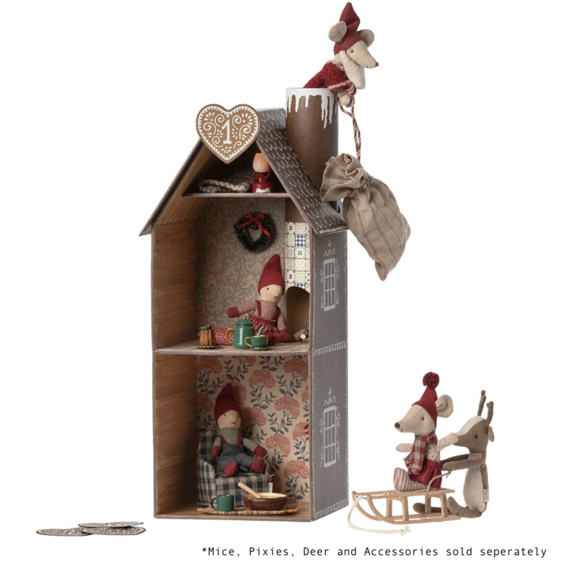 Maileg Gingerbread House, Mouse PRE-ORDER eta Nov 23 (8460680069407)