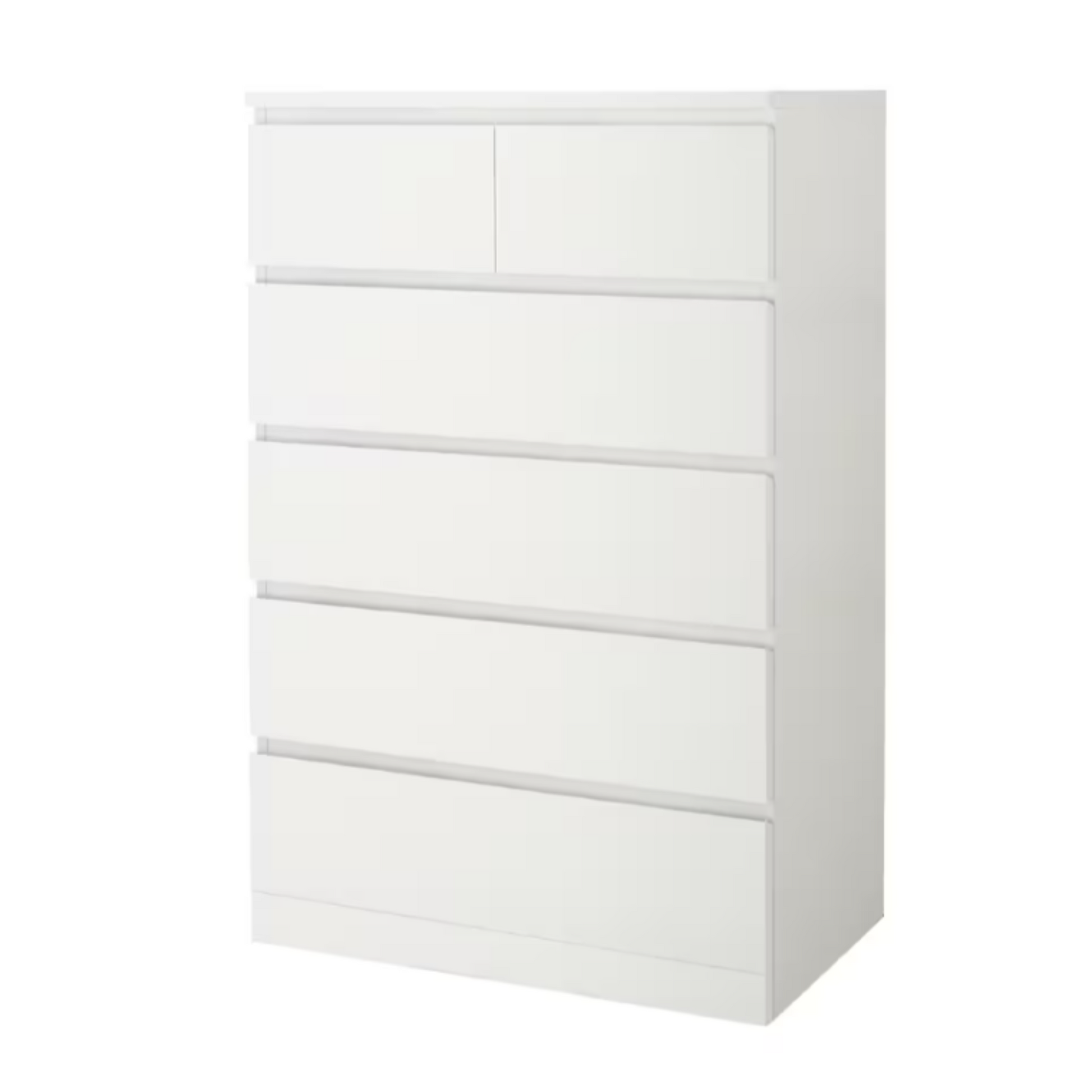 Ikea Malm 6-Drawer Tallboy Chest, 80x48x123cm, White (4381764354113)