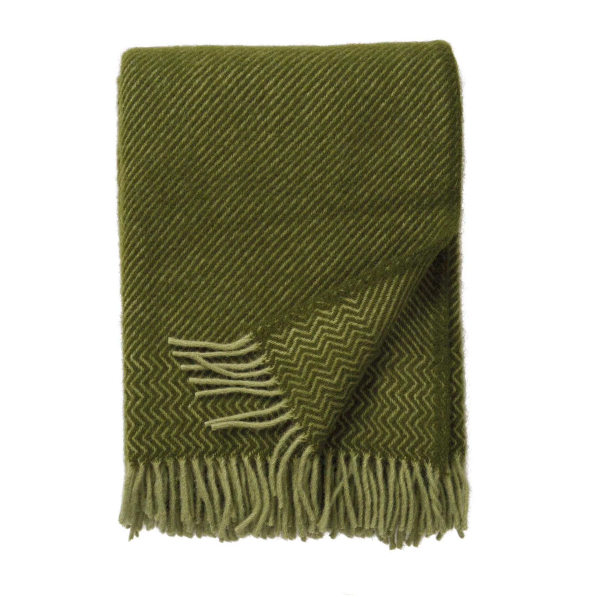 Klippan Bazaar 100% Wool Throw, Basil (9045336916255)