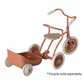 Maileg Tricycle Trailer Mouse Coral (9202580783391)