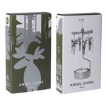 Moose Tea Light Carousel Chime, Silver (9430348366111)
