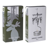 Moose Tea Light Carousel Chime, Silver (9430348366111)