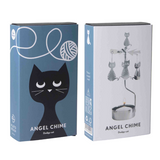 Cat Tea Light Carousel Chime, Silver (9430365700383)