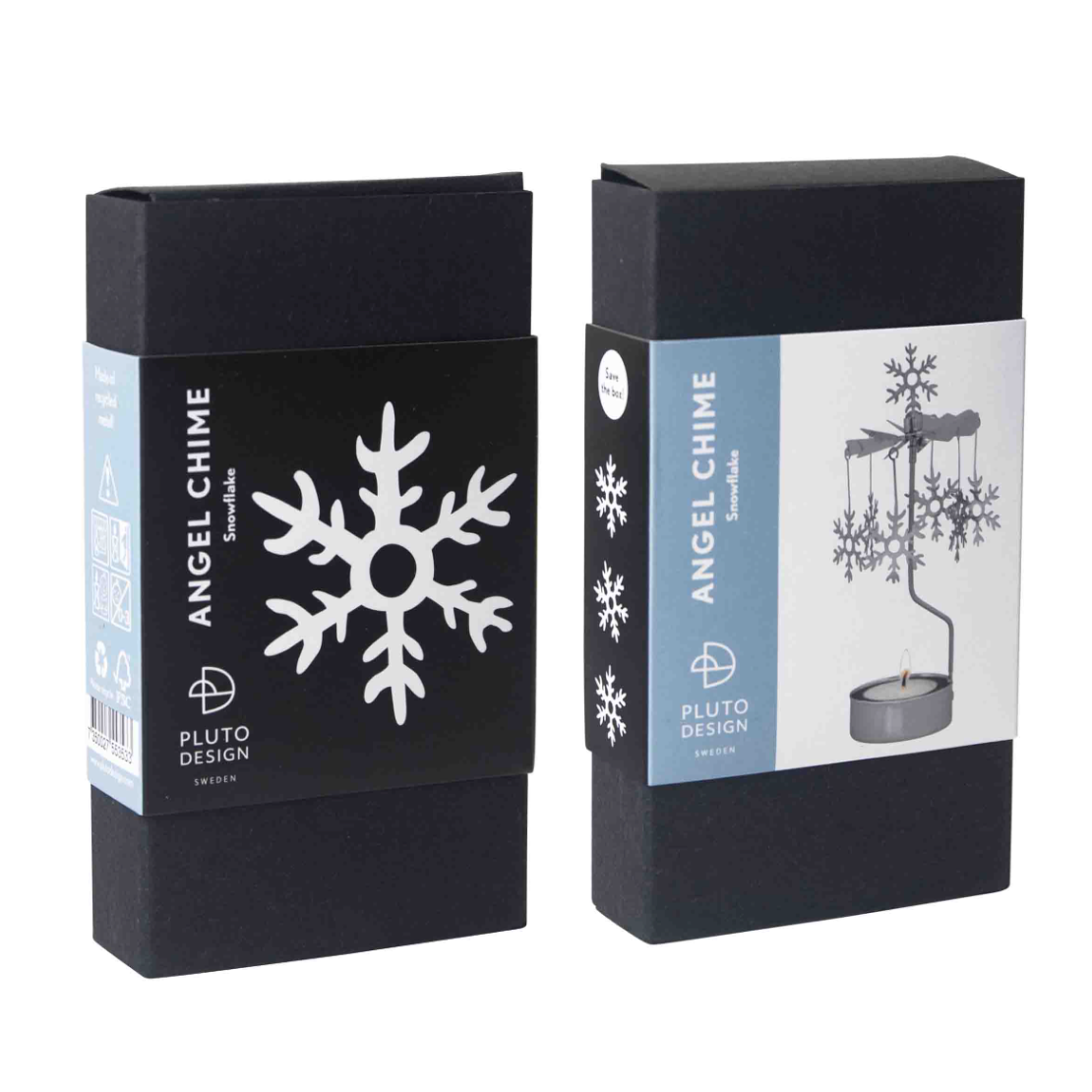 Snowflakes Tea Light Carousel Chime, Silver (9430763438367)