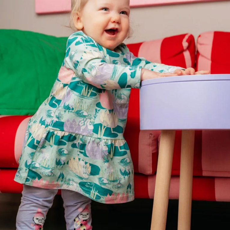 Moomin Lilypond Baby Dress Mint Nordic Chill