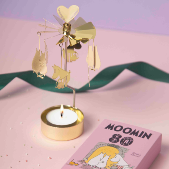 Moomin 80 Tea Light Carousel, Gold (10250128294175)