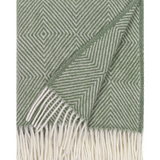 Alpina 100% Wool Throw 130x170cm, Agave