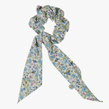 Scrunchie, Summer Flower, Multi Blue