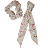 Scrunchie, Summer Flower, Multi / Pink