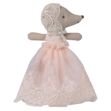 Maileg Baby Mouse in Gown, Powder