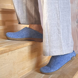 Glerups Leather Slip On Sky