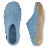 Glerups Leather Slip On Sky