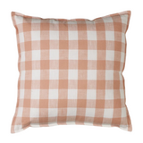 Smillan Checkered Coral Cushion Cover with Inner