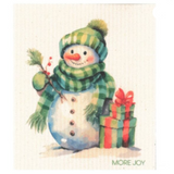 100% Biodegradable Dishcloth, Snowman