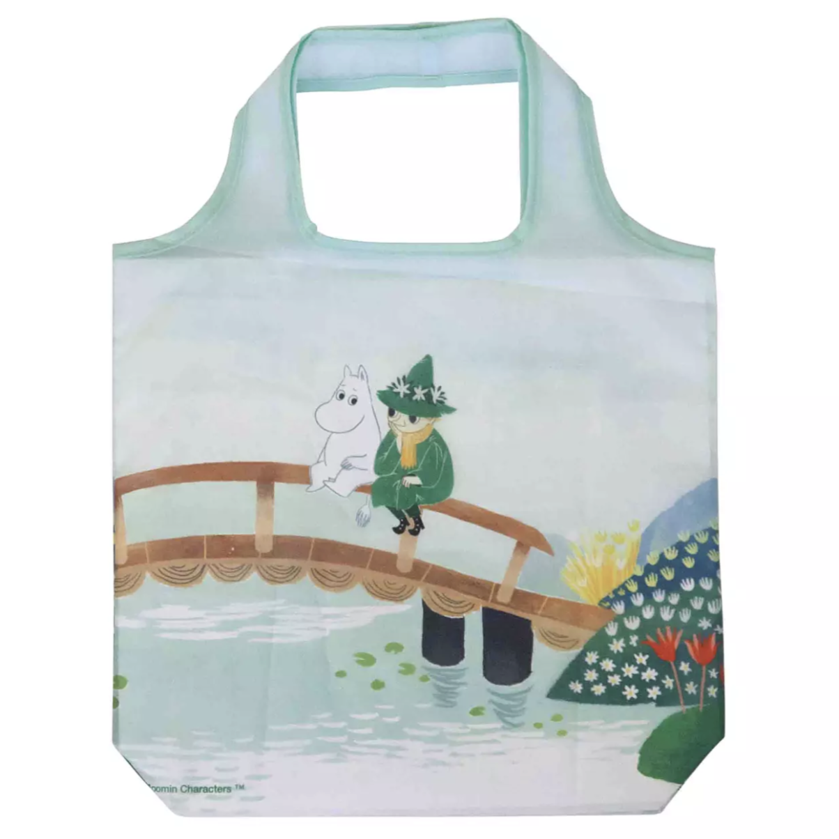 Moomin Snufkin Folding Shopping Bag Small (10243070230815)