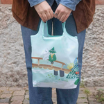 Moomin Snufkin Folding Shopping Bag Small (10243070230815)