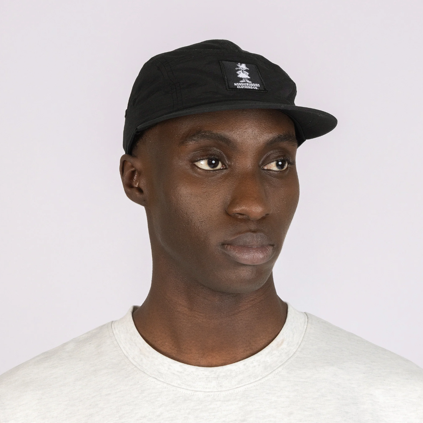Moomin Snufkin Five Panel Retro Cap, Black (10241387462943)