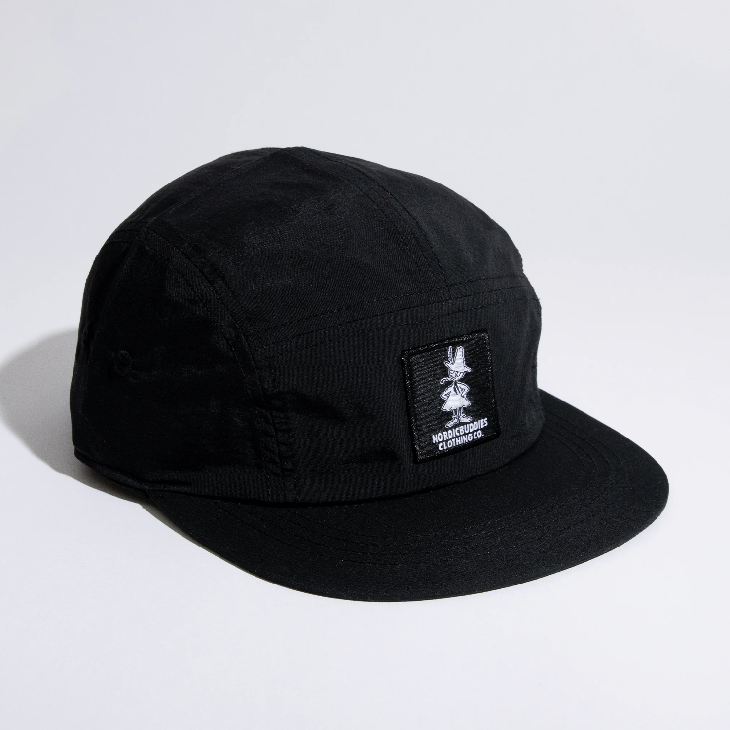 Moomin Snufkin Five Panel Retro Cap, Black (10241387462943)