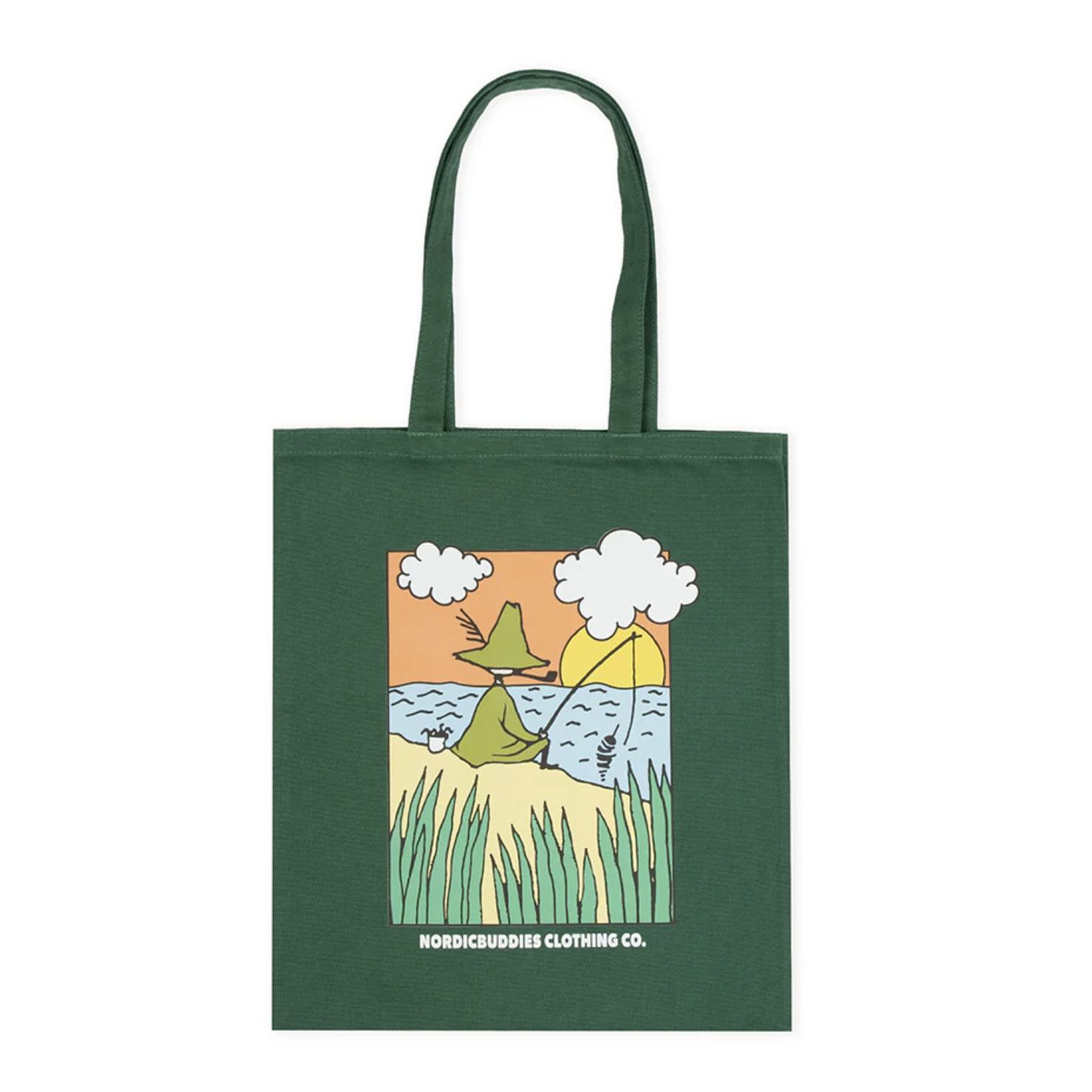 Moomin Tote Bag, Snufkin Green (10241443987743)