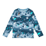 Moomin Kids' Shirt Starry Night, Blue (10224843817247)