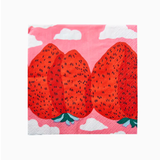 Marimekko Mansikkavuoret Strawberry Hills Serviette 20-Pack, Large Pink-Red