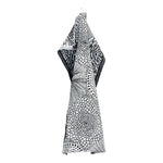 Ruut Washed Linen Tea Towel 48x70cm, Black-Linen (9788112830751)