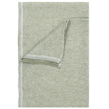 Terva Washed Linen Towel, White-Rainy Blue