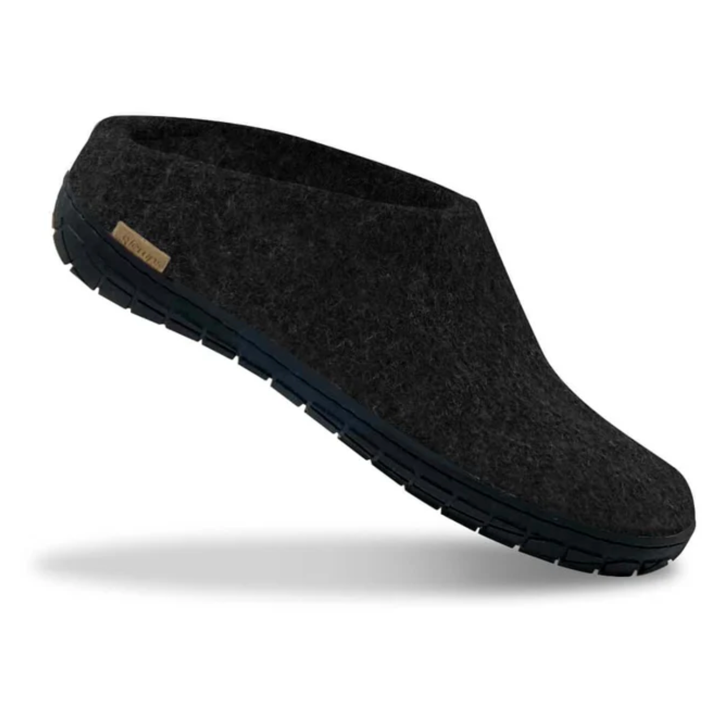 Glerups The Slip-On Charcoal - Black Rubber (10139337818399)