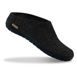 Glerups The Slip-On Charcoal - Black Rubber (10139337818399)