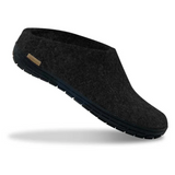 Glerups The Slip-On Charcoal - Black Rubber (10139337818399)