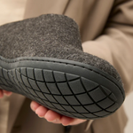 Glerups The Slip-On Charcoal - Black Rubber (10139337818399)