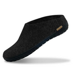 Glerups The Slip-On Charcoal - Black Rubber (10139337818399)