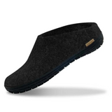 Glerups The Slip-On Charcoal - Black Rubber (10139337818399)