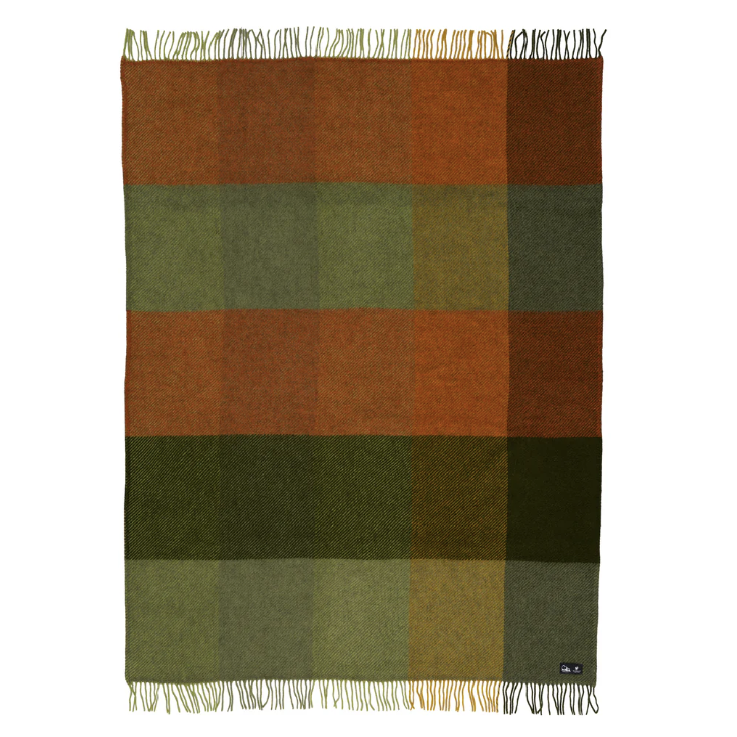 Klippan Premium 100% Wool Throw Gotland Check, Green (10144151339295)