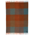 Klippan Premium 100% Wool Throw Gotland Check, Orange (10144161595679)