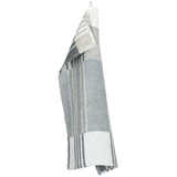 Toffee Washed Linen Tea Towel, Graphite-Grey