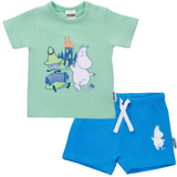Moomin Troubadour Baby Top and Shorts Set, Mint-Blue (10262680895775)