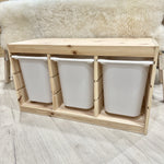 Ikea Trofast Storage Unit with 3x large White Bins (10181491491103)