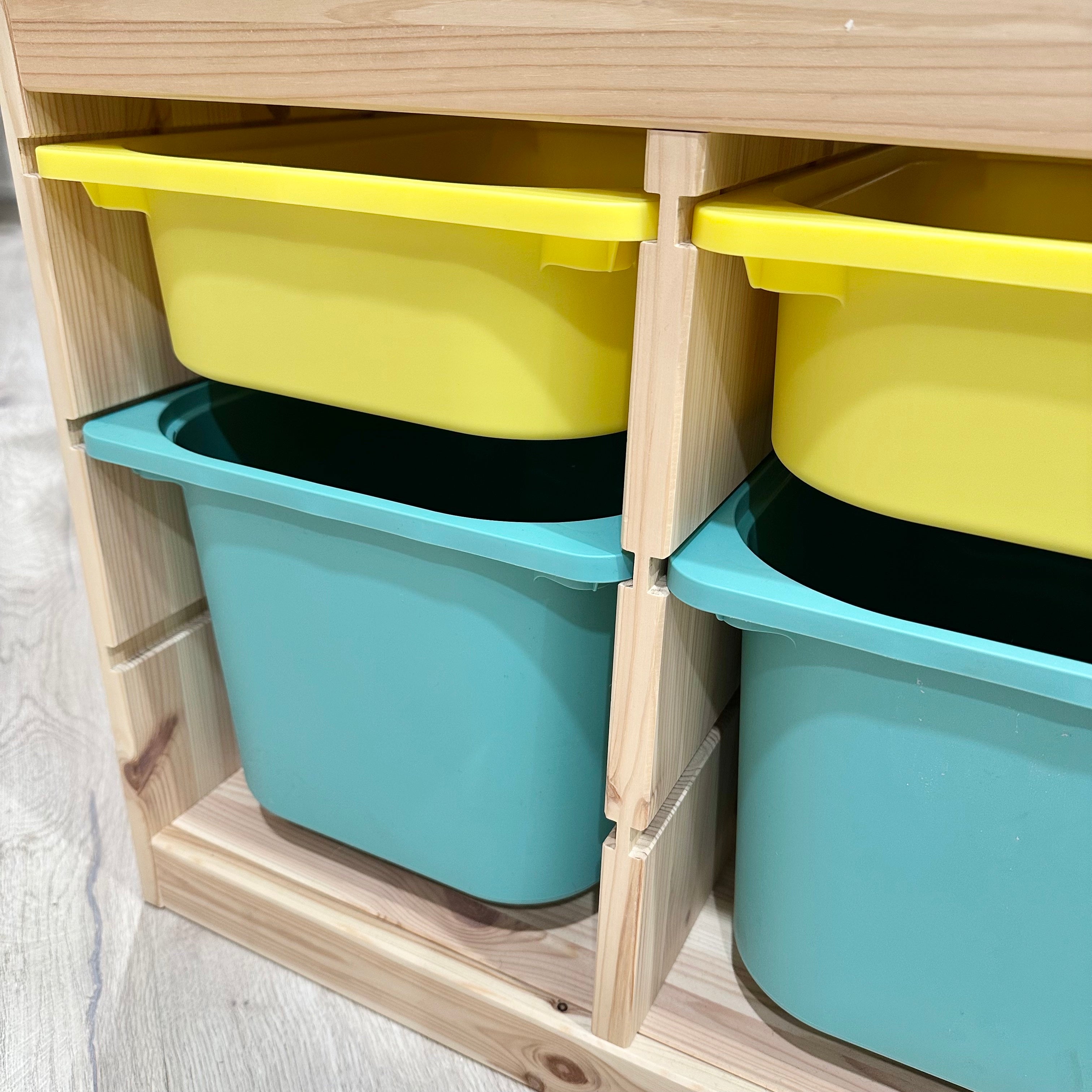 Turquoise Ikea Trofast Boxes IKEA TROFAST Toy Storage For Sale