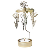 Tulip Tea Light Carousel Chime, Gold (10249578184991)