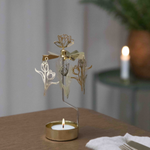 Tulip Tea Light Carousel Chime, Gold (10249578184991)
