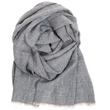 Tuula Merino Scarf, Beige-Dark Grey