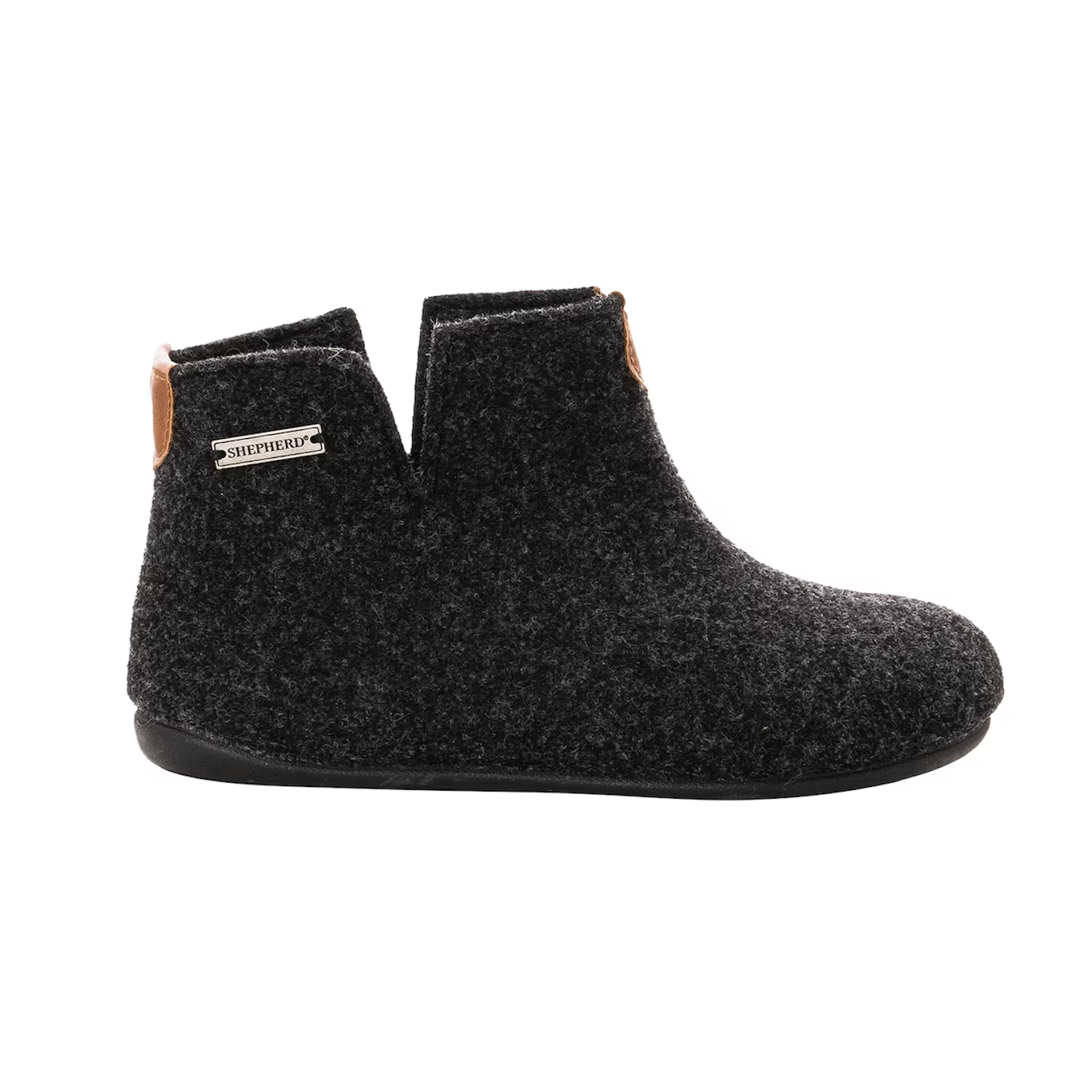Uddebo Wool Blend Childrens Slipper, Asphalt (10227213762847)