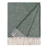 Uni 100% Wool Throw 140x180cm, Moss