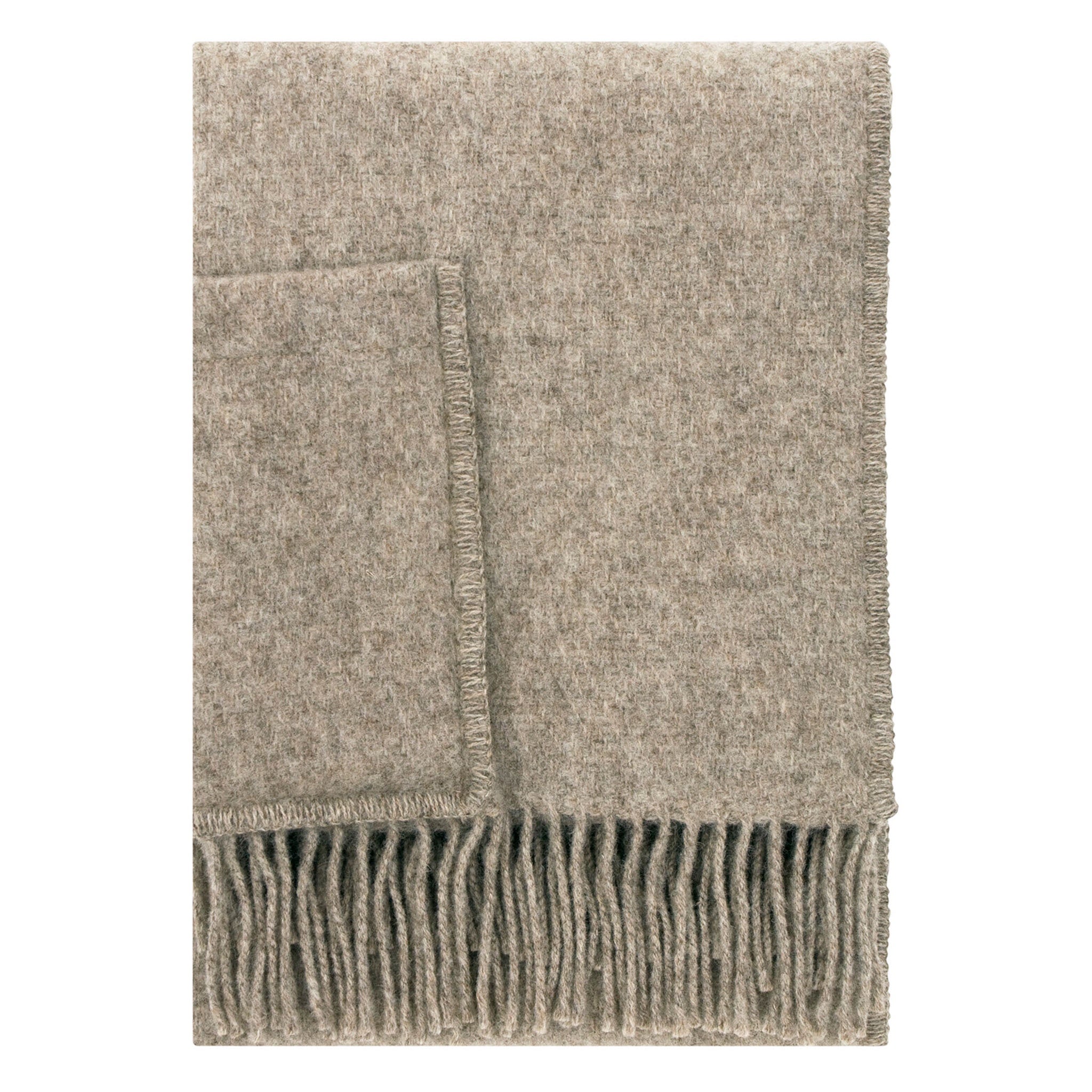 Uni pocket Shawl 60x170cm, Melange Beige (10152650178847)