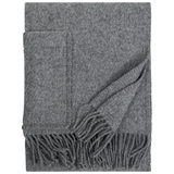 Uni 100% Wool Pocket Shawl 60x170cm, Grey
