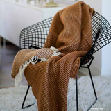 Klippan Velvet 100% Wool Throw, Mocha Mousse