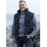 Merino Wool Vest, Charcoal